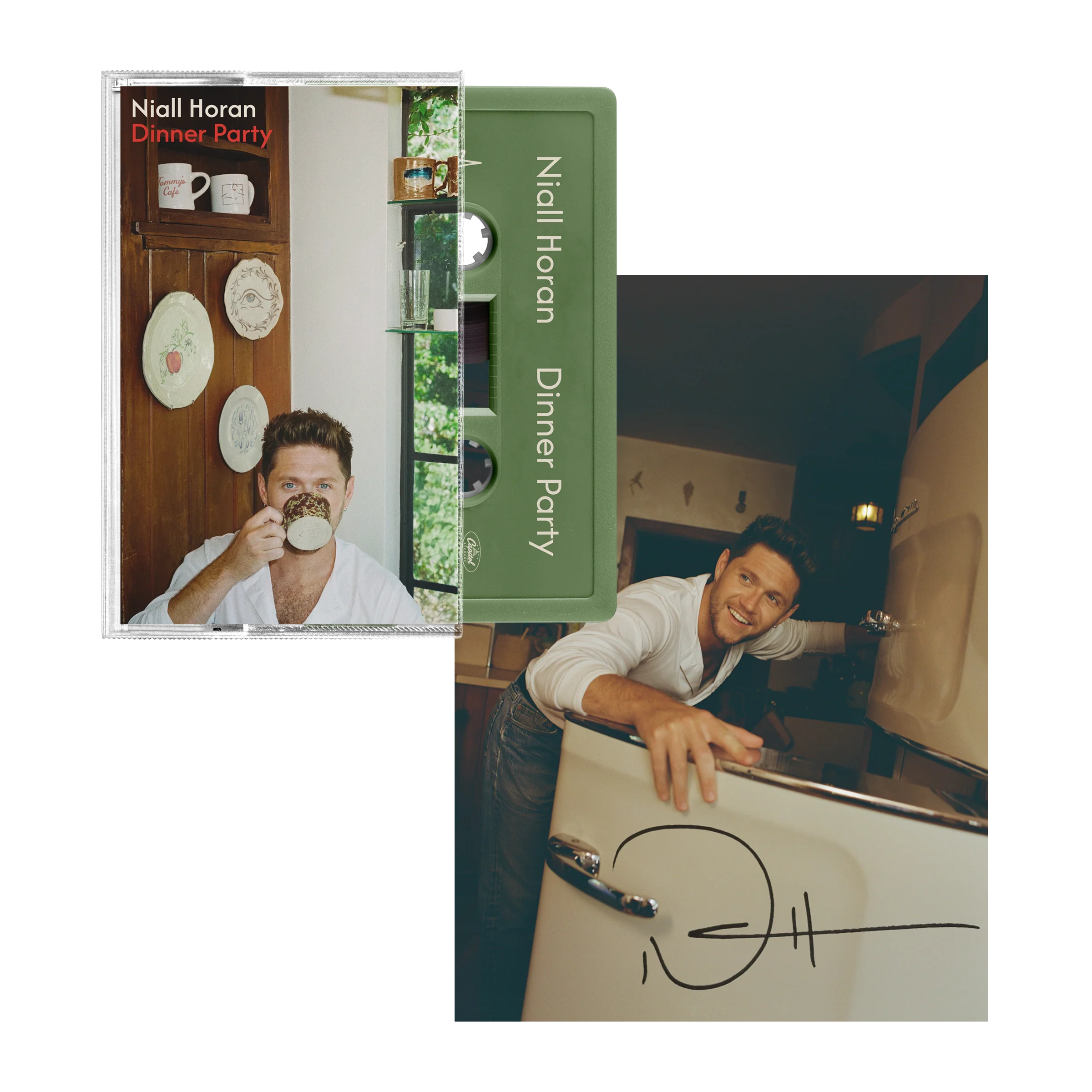 Dinner Party - Sage Cassette + Signed Art Card