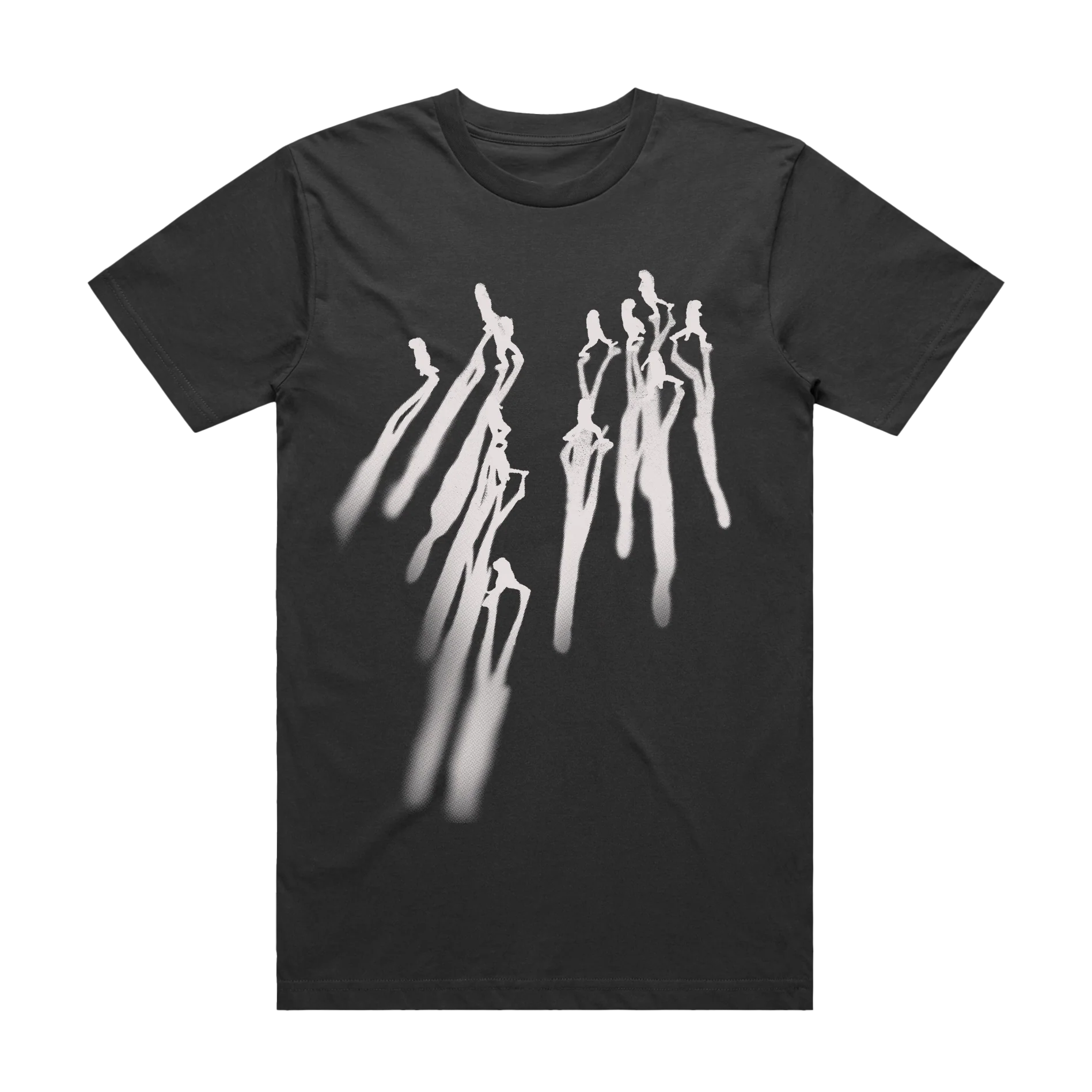 Shadow Print Charcoal T-Shirt