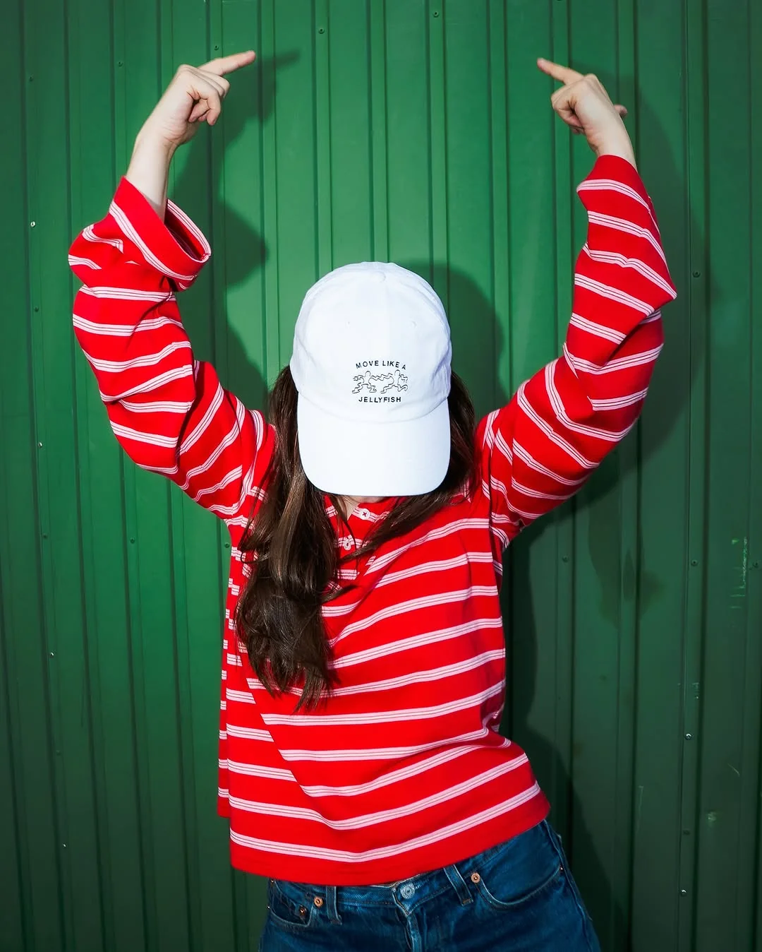 White Jellyfish Embroidered Cap - Image 3